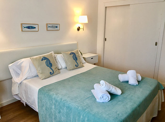 Équipement chambre double Vue sur la Mer Hôtel Miramar