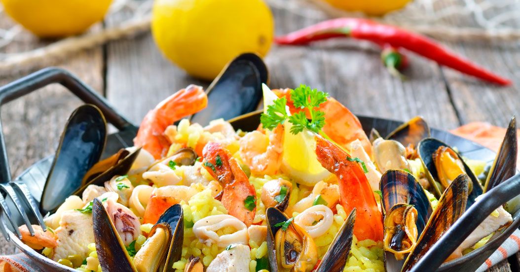 restaurant hôtel Miramar manger une paella au restaurant de l'hôtel Miramar